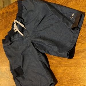 Men's OP navy swim trunks lined
